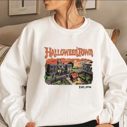 Retro Halloween Town Crewneck